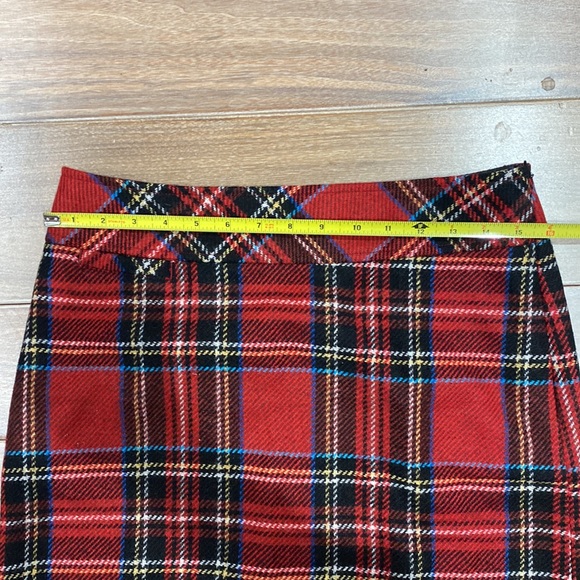 NWOT L.L. Bean women's size 6 wool plaid skirt - Picture 4 of 9